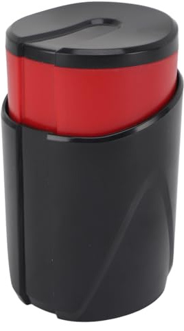Dispensador de bocadillos con la mano, taza portátil de cacahuete, dispensador de aperitivos reutilizable, dispensador de nueces, taza de almacenamiento de aperitivos (rojo)