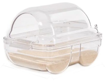 IOIUSKKU Sabbia per cincillà per Un'Esperienza di Bagno di Lusso. Coccola Il Tuo Animale Domestico con Stile. Casette per criceti in ABS per criceti siriani. Giocattoli per criceti, M