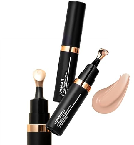 Luminous Eye Corrector, Concealer für dunkle, getönte Anti-Aging-Augencreme, Pfirsichfarbkorrektur, Unterton für Augenringe, wasserfest, natürliches Finish (natürlich)