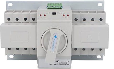 Interruttore di trasferimento ATS Gearwell, mini interruttore di commutazione automatico 4P per doppia alimentazione di backup, selettore di alimentazione del generatore 400 V 50