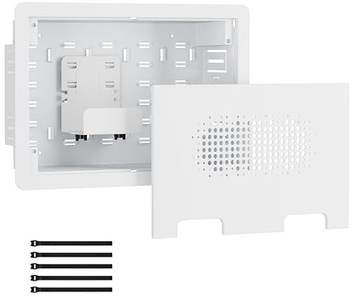 ynVISION.DESIGN 9 Recessed in-Wall Media Box for Clean TV Install