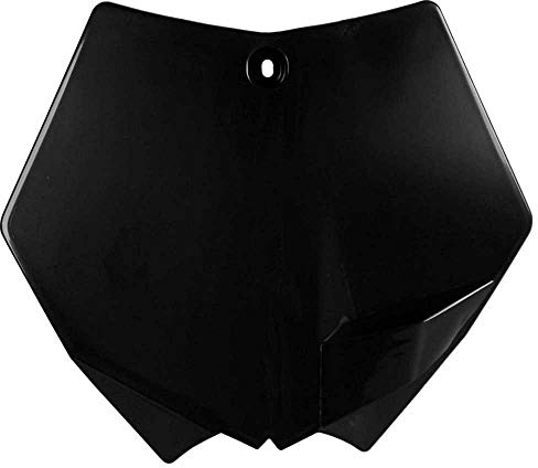 POLISPORT 8664400002 - Portanúmeros frontal réplica OEM fabricado en plástico brillante duradero y resistente compatible con motocicletas KTM en color negro