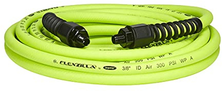 Flexzilla Pro Air Hose, 3/8 in. x 25 ft., Heavy Duty, Lightweight, Hybrid, ZillaGreen - HFZP3825YW2