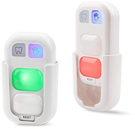 Timer Luxsway, 2 Minutes Teeth Brush Timer and 20 Seconds Hand Wash for Kids Training Coach, Wireless Battery Powered Indicator Light 2Pack
