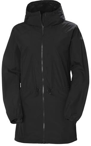 Helly Hansen W Essence Mid Rain Coat Black Womens L