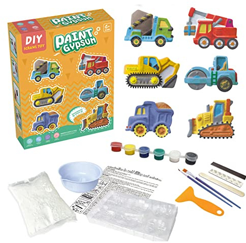 ISAKEN Peinture 3D Animaux en Plâtre - Jouet Moulage DIY pour Enfant - Loisir Créatif Figurines