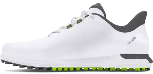 Under Armour Herren Drive Fade Spikeless Golfschuh, (100) Weiß/Titangrau, 46 EU