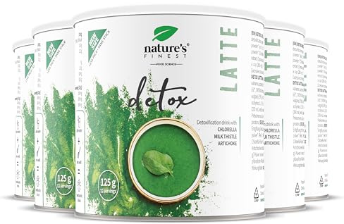 Nature's Finest Detox Latte Bio 125 g (Paquete de 5)