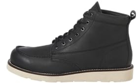 Jack & Jones Jfwtoronto Bottes en cuir pour homme, style Ln, noir, taille 45 UE, Noir, 45 EU