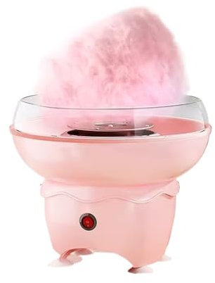 Sockervaddstillverkare Hushålls Mini helautomatisk kommersiell sockervaddsmaskin Sockervaddsmaskin for barn Candy Floss Maker(Pink)