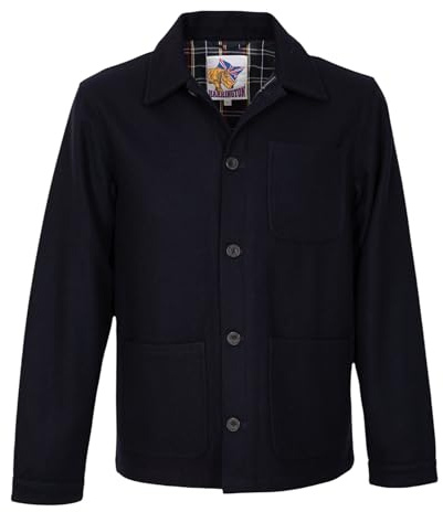 Veste de peintre bleu marine en laine
