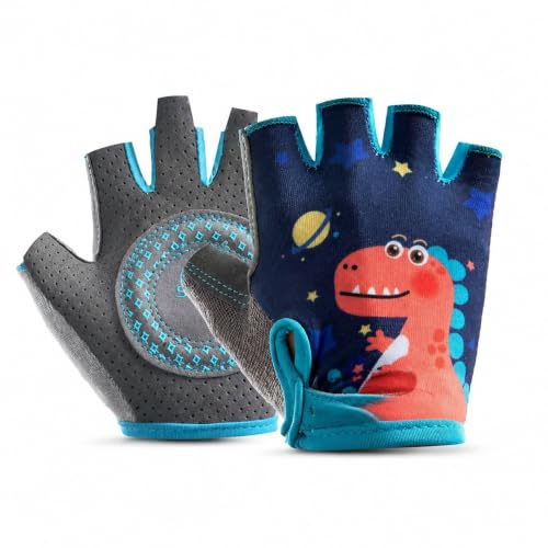 Yunmeryker Guantes Bicicleta Montaña Niño, Guantes Ciclismo Bici Niña, Guantes Cross, Tallas L, L