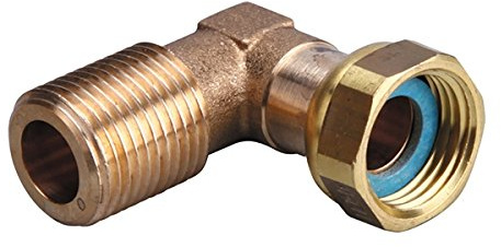 Gurtner - Raccord gaz naturel - Raccord coudé 90° à joint plat gaz - écrou G1/2 - sortie Mâle G1/2 (15/21) - Gurtner