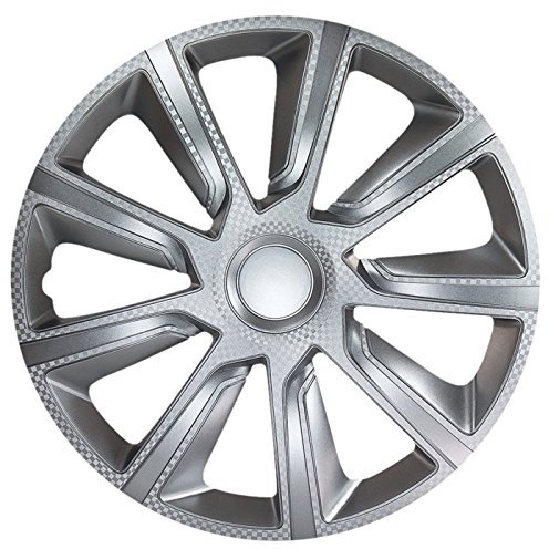 CM DESIGN VERON Carbon Silber - 13 Zoll, Eiskratzer Northpole für Fast alle Kia z.B. für Picanto