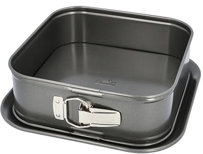 Birkmann, Easy Baking, quadratische Springform 24 x 24 cm, mit Marken-Antihaftbeschichtung und Auslaufschutz durch überstehenen Rand, PFOA-frei, 5 Jahre Garantie, 881709