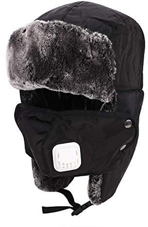 IBLUELOVER Barn bomberhatt fuskpäls öronlapp rysk hatt Ushanka fångarhatt vinter varm skidhatt vindtät plysch fodrad soldater balaklava hatt för pojkar flickor cykling skidåkning skridskoåkning