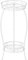 Mutool 2 Tier Metal Plant Stands for Flower Pot, Tall Plant stand for Outdor Indoor Plant, Plant Pot Holder Plant Table for Garden Patio, 69x32cm, White