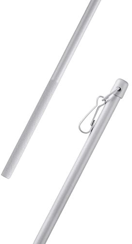 Bestlivings Schleuderstab 100cm (Weiß) aus Aluminium, Gardinenstab für Paneelwagen, Schiebegardinen, Vorhänge oder Flächenvorhänge