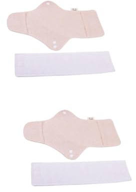 FRCOLOR 4 Piezas toalla sanitaria lavable wc pastillas wc toalla higiénica lavable compresas menstruales de tela toalla higiénica portátil toallas menstruales de algodon