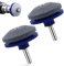 2 Packs Lawn Mower Blade Sharpener Blue Garden Tool Sharpener Universal Sharpener Drill Attachment for Rotary Lawn Mower Hoes Spades Lawn-Edgers Shears and Other Garden Tools