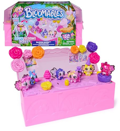 Hatchimals Bloomables Bloom Bash 6-Pack Terrarium Carton Playset, Ages 4+