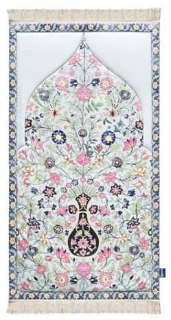 My Salah Mat Muslim Prayer Rug - Thick Large Adult Padded Sajadah for Men Women by Urban Rugs UK - Soft Islamic Mat Great for Knees Forehead Eid RamadanTravel (Pastel Purple)