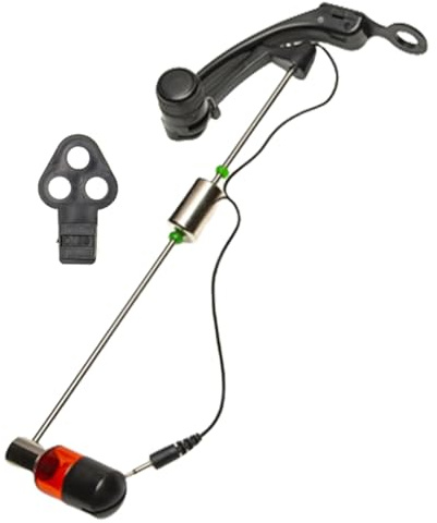Geavonyg Indicatori Morsi Pesce Scambisti da Pesca Scambisti A Catena Allarme Pesce Indicatori Avviso Sonoro Indicatore LED Stick Luminoso