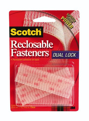 3M Scotch Reclosable Fasteners, 1-Inch by 3-Inch, 2-Fastener, 6-Pack