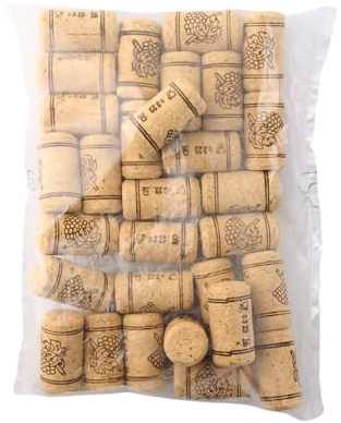 FastRack Bag of 30, #8 Straight Wine Corks for Wine Bottles | 7/8 x 1-3/4 Beige | Bottle Stoppers | Replacement Corks for Bottles – Reliable Fit and Consistent Seal