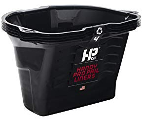 Handy Paint Pro Pail Liners, Holds 1/2 Gallon of Paint or Stain, Designed to Lock into Place, 4 Pack