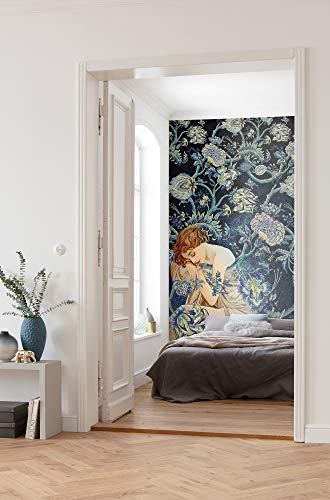 Komar Vlies Fototapete FEMME D OR | Tapete, Frau, Barock, Retro, Jugendstil, Schlafzimmer, Wohnzimmer, Büro, Flur | Größe 200 x 280 cm (Breite x Höhe) | HX4-037