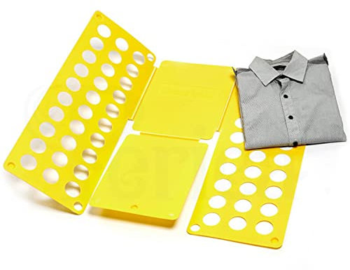 Periea ‘Shelly’ Kids T-shirt Folder Clothes Folding Board – 3 Colours (Yellow)