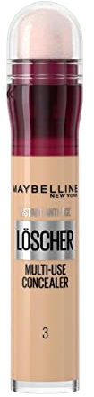 Maybelline New York Drop täckpenna för män, hudvård med färg, 5 olika nyanser för att dölja mörka ringar och finnar, vaxt och vårdat utseende, nr 03 rättvisa, 6,8 ml
