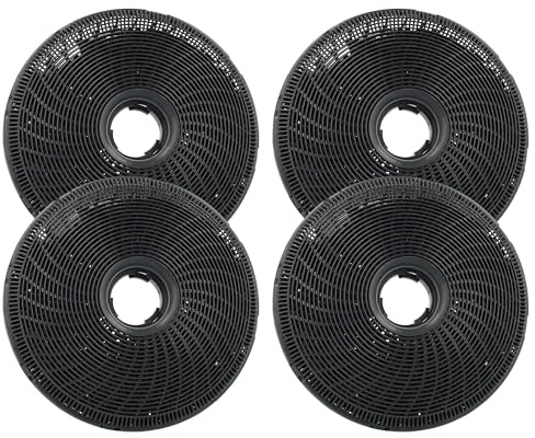 vhbw 4x Aktivkohlefilter kompatibel mit AEG DVE5971HB, DVE5971HG, DVS567AHG, DVS597AHG, GD5975V, GD5675V, GD5870V Dunstabzugshaube