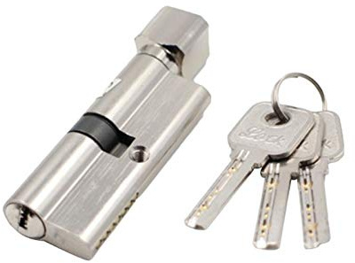 Bombin Cerradura Seguridad,Bombin Cerradura 1set puerta cerradura de cilindro de cilindro sesgado de la puerta de metales antirrobo de 70 mm con 3 llaves de seguridad de la seguridad interior de la se