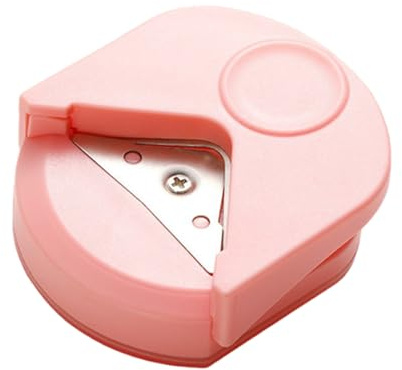 Pappershörnrunda, bärbar design, 6 x 5,5 x 2,1 cm, kantrundare R4 mm, rund hörnskärare, konsekvent avrundning, för laminat, kartong, journaling, affärer