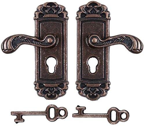 YCHUCH 1/12 Scale Miniature Dollhouses Lock Key Set DIYS Dolls House Scene Model Decoration Accessories For Women Miniature Scene Model