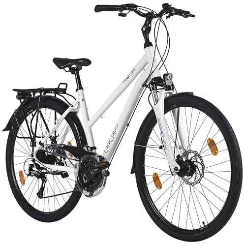 DACAPO Trekkingrad Damen 28'' Firenze 200 weiß 24 Gänge RH 48 cm mechanische Scheibenbremsen