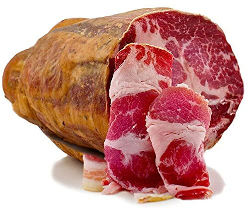 Capocollo Coppa Dolce Artigianale Stagionato trancio 400 gr Sfizi di Calabria Salumi Artigianali