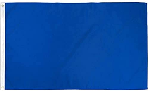 AZ FLAG - Drapeau Unicolore Bleu - 150x90 cm - Polyester léger - Drapeau De Couleur Bleue Avec Oeillets Métalliques Intégrés - 80g