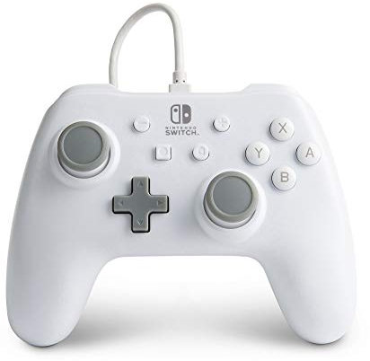 Mando con cable PowerA para Nintendo Switch - Blanco