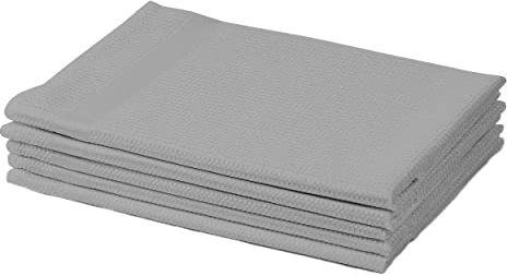 Amago - 5er Pack Gläsertücher, 45 x 65 cm - Grau