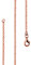 Lijoh Erbskette rose vergoldet 925 Silber Damen Kette 1,7 mm Rosegold Halskette Silberkette Rolo-Kette Länge 42 cm LJ1011-442