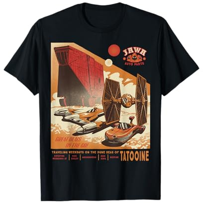 Star Wars Jawa Auto Parts Tatooine Deals Funny Ad Parody T-Shirt