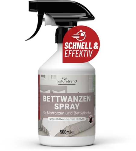 naturetrend Anti Bettwanzen-Spray zur Bettwanzen Bekämpfung 500ml - Abwehrspray mit Sofort- & Langzeitschutz, Spray gegen Bettwanzen, Effektives Mittel um Bettwanzen zu bekämpfen