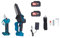 DKIEI Mini Cordless Chainsaw & Garden Scissors Set with Extension Pole & 2 Battery, Electric Brushless Chainsaw 8 Inch & Scissors 30mm, Handheld Power Tools for Shrubs Pruning & Garden Tree Trimming