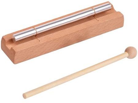AOVNA Energy Chime Bars Solo Chime Mindfulness Hand Bells Wooden Percussion Chime Instruments with Mallet for Mindfulness Meditation Relaxation