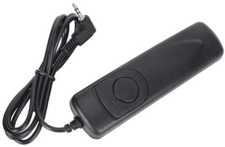 Cable de Control Remoto RS-60E3 con Disparador y Medición de Enfoque Automático Compatible con Cámaras Canon DSLR Rebel T7, T7i, T6, T6i, T6S, 60D, 70D, 77D, 80D, G10, G1X Mark III