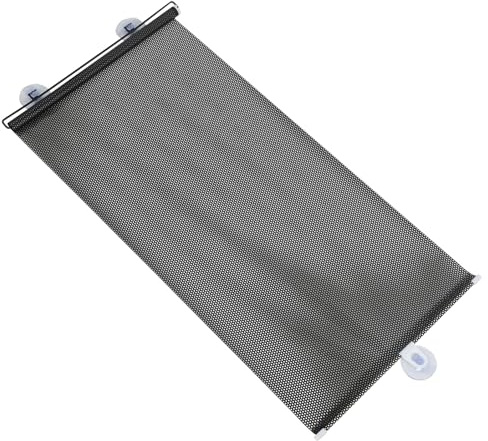 ELAYARD Black Suction Cup Roller Blinds with Sunshade Film 40x125cm, Portable Window and Door Blinds for Temporary Privacy and Sunscreen Insulation