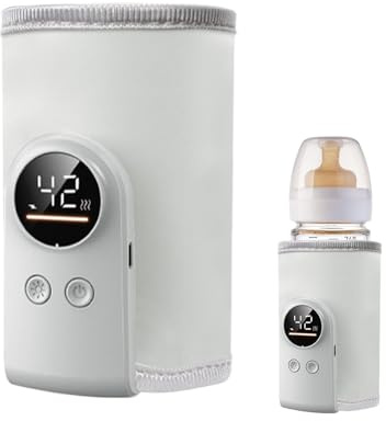 Calentador de biberones de viaje, calentador de leche USB, calentador de botellas portátil y aislada para viajes, camping, hogar, coche, alimentación, guardería, 1 paquete, temperatura constante